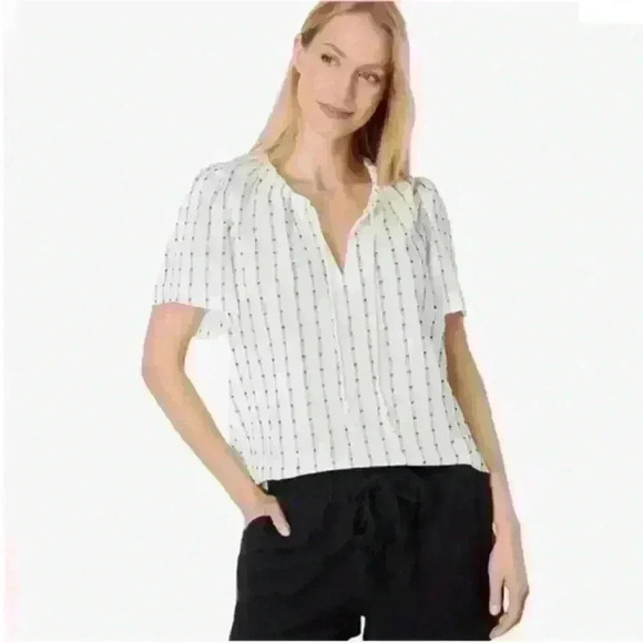 Madewell “Tie-Neck Tunic Top" Women's Size XXS Excellent Condition! - Picture 4 of 10